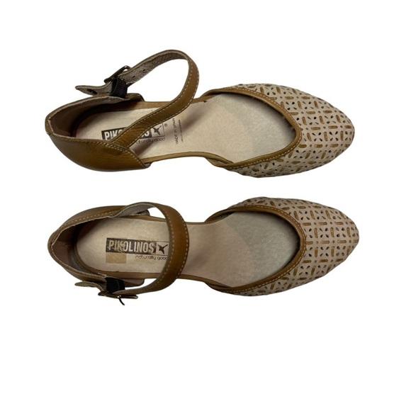 Pikolinos Elba Tan/Brown Closed Toe Ankle Strap Shoe Womens EU 37 - Picture 3 of 8